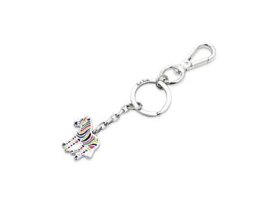 Paul Smith Zebra Key Ring "Silver/Multi"