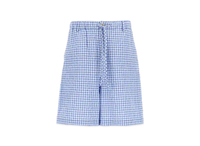 MARNI Vichy Bermuda Shorts "Light Blue"