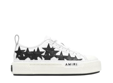 AMIRI Women's Stars Court Low "White/Black"