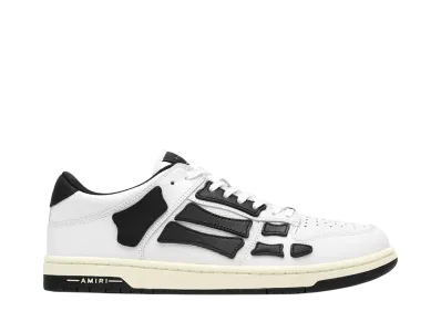 AMIRI Women's Skel-Top Low "White/Black"