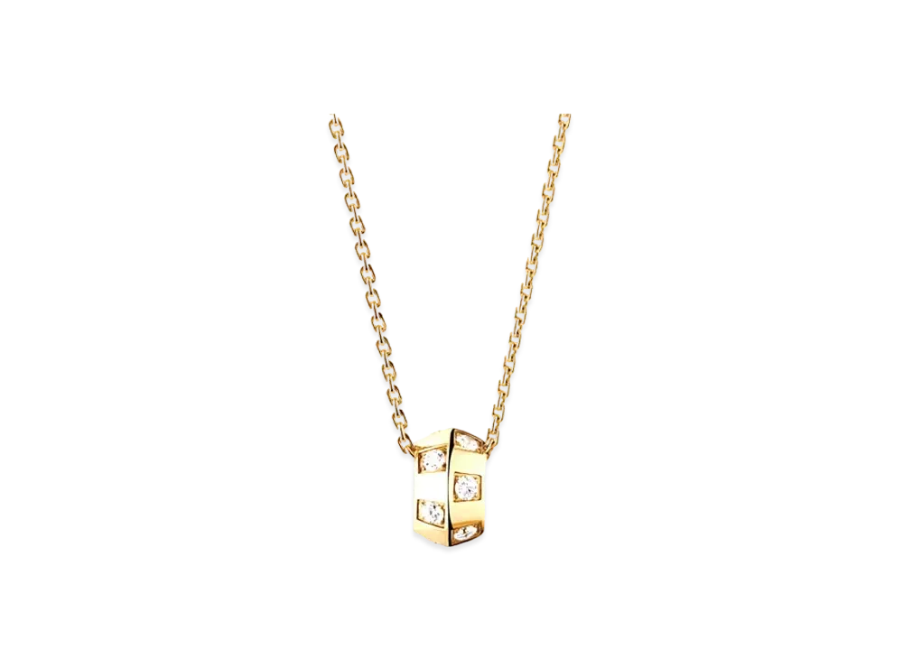 Louis Vuitton Le Damier de Louis Vuitton Necklace Diamonds "Yellow Gold"
