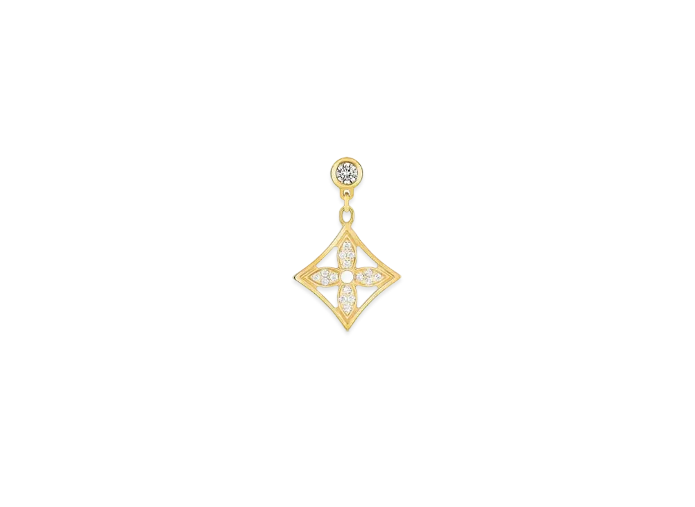 Louis Vuitton Idylle Blossom Ear Stud, Yellow Gold and Diamonds - Per Unit
