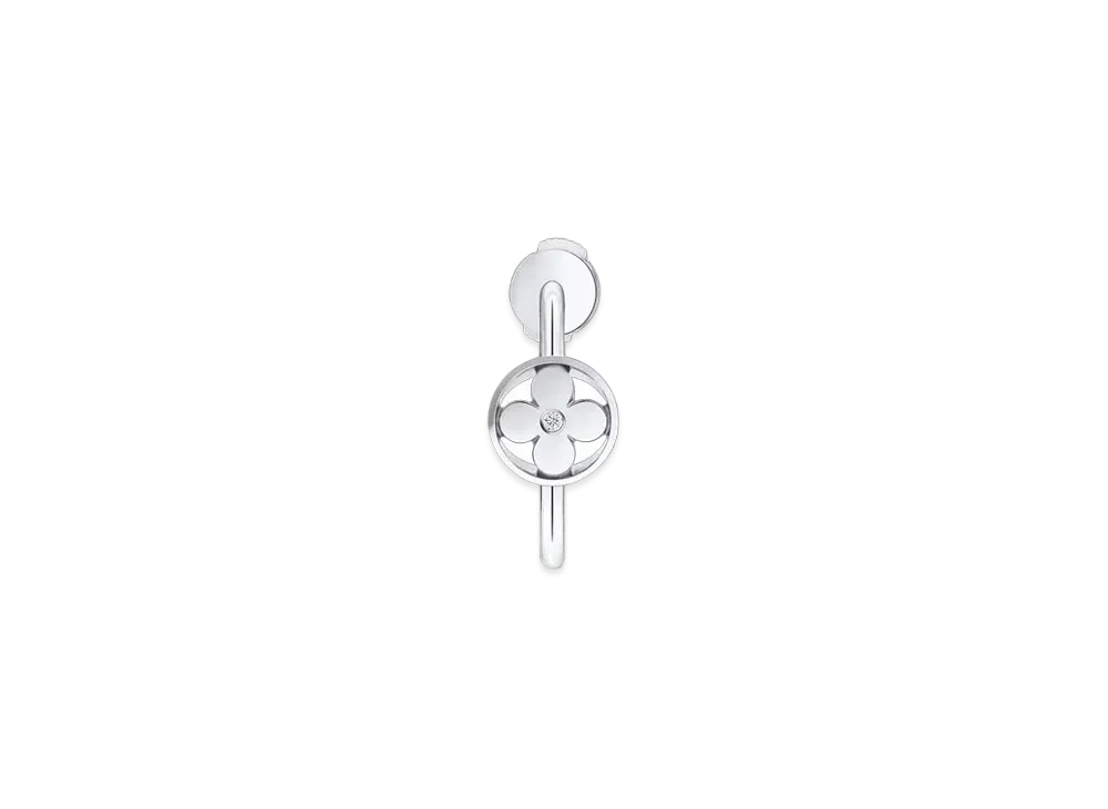 Louis Vuitton Idylle Blossom Small Hoop, White Gold and Diamond - Per Unit