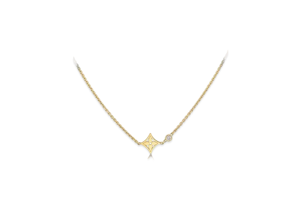 Louis Vuitton Idylle Blossom Pendant, Yellow Gold and Diamond