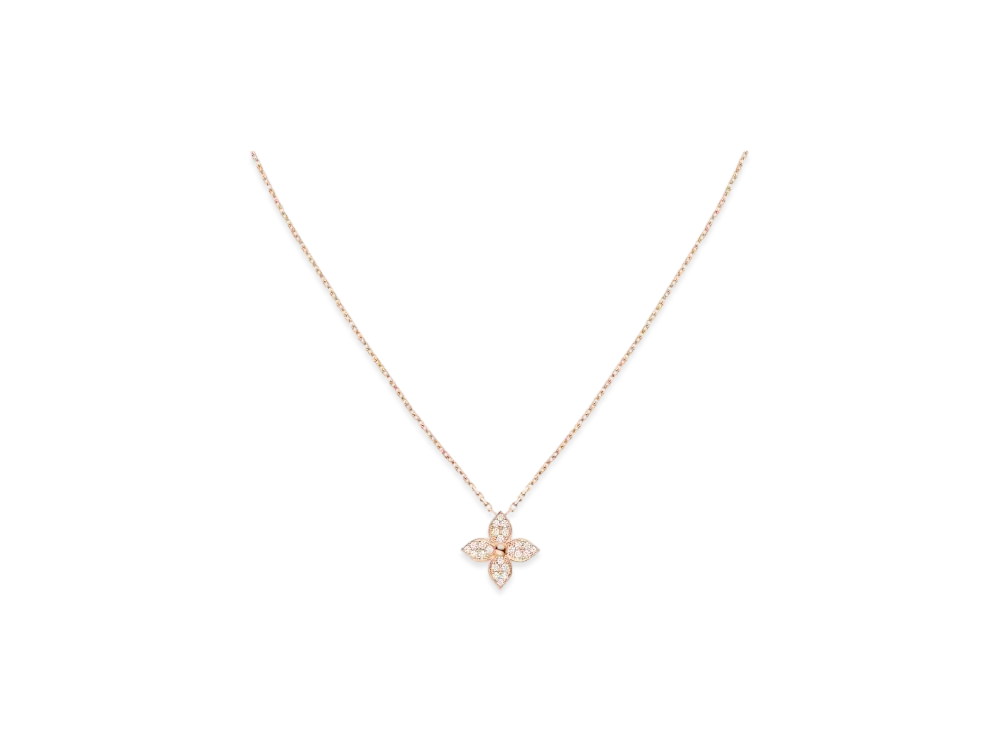 Louis Vuitton Idylle Blossom Pendant Diamonds "Pink Gold"