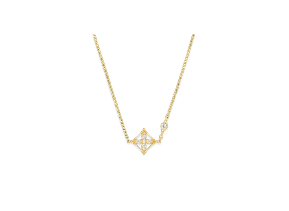Louis Vuitton Idylle Blossom Pendant, Yellow Gold and Diamonds