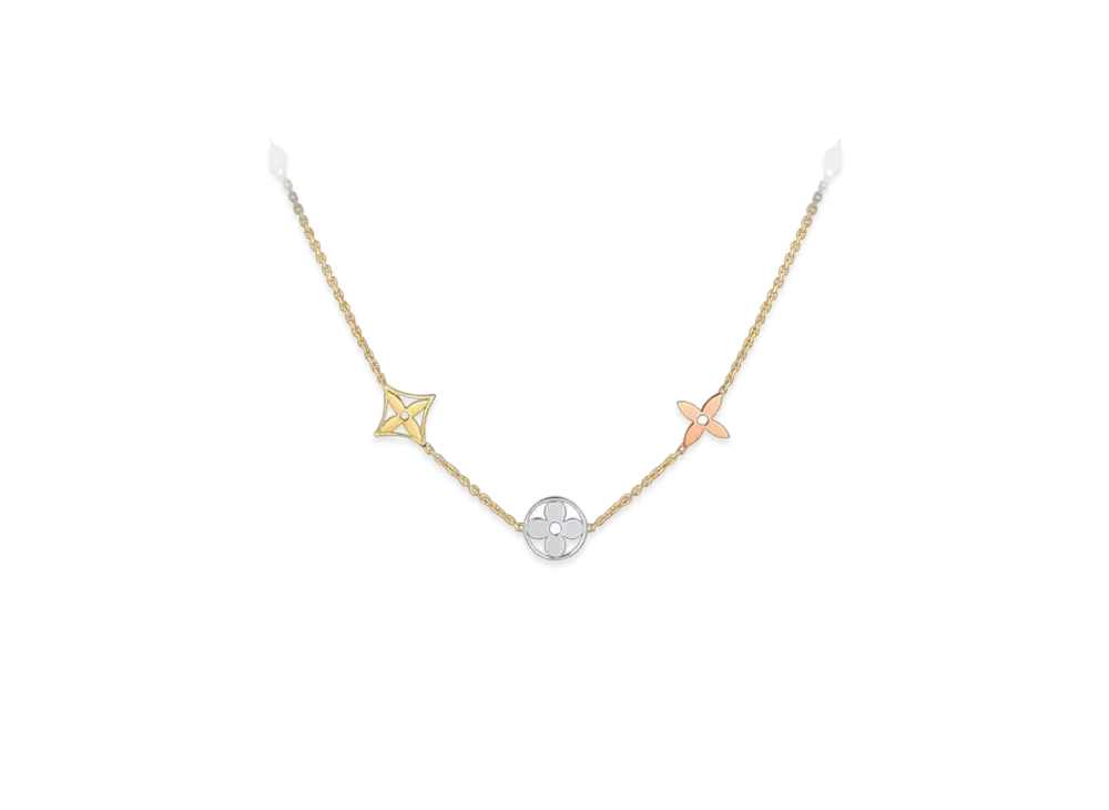 Louis Vuitton Idylle Blossom Sautoir, 3 Golds and Diamonds
