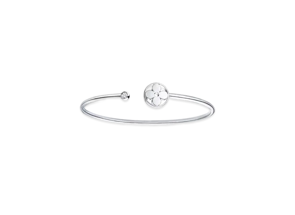 Louis Vuitton Idylle Blossom Twist Bracelet, White Gold