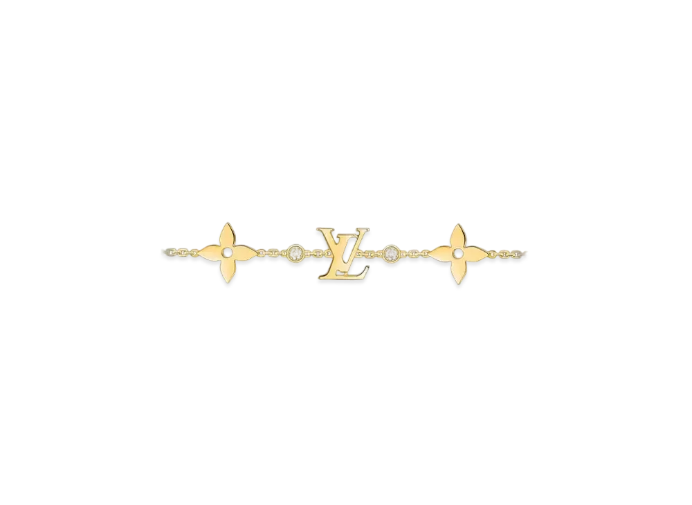 Louis Vuitton Idylle Blossom Monogram Bracelet, Yellow Gold and Diamonds