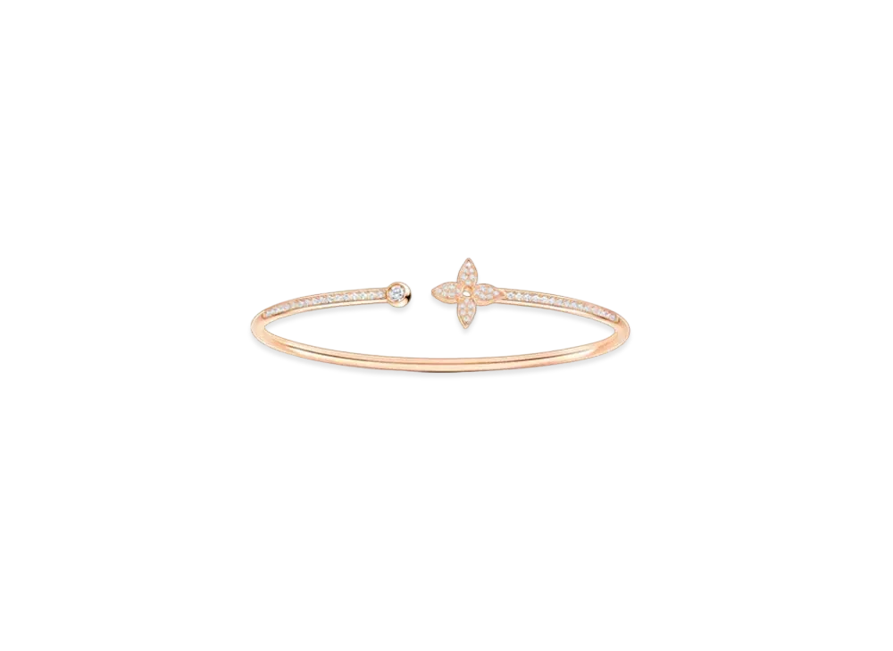 Louis Vuitton Idylle Blossom Twist Bracelet, Pink Gold and Diamonds