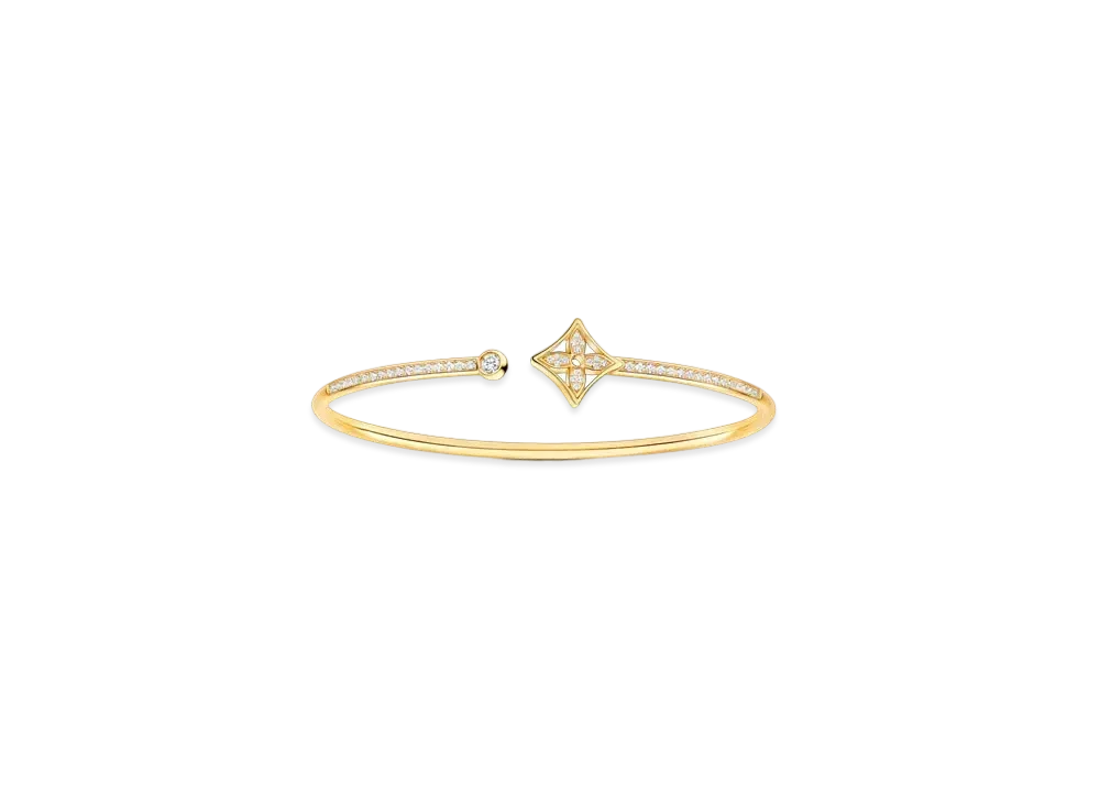 Louis Vuitton Idylle Blossom Twist Bracelet, Yellow Gold and Diamonds