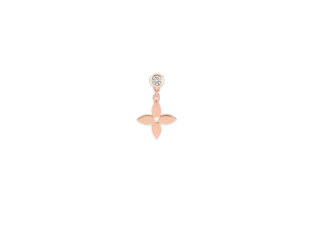Louis Vuitton Idylle Blossom Ear Stud, Pink Gold and Diamond - Per Unit