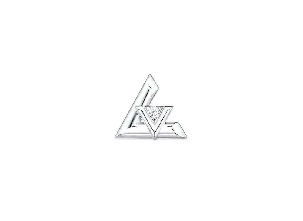 Louis Vuitton LV Volt One Stud Diamond "White Gold" (Per Unit)
