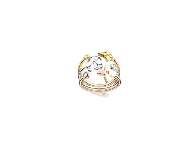 Louis Vuitton Idylle Blossom Ring Diamonds "3 Golds"