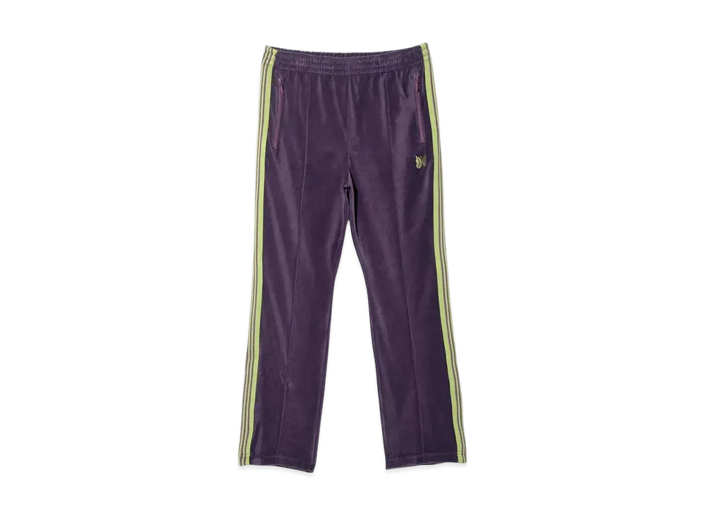 Needles Narrow Velour Track Pant "Purple"
