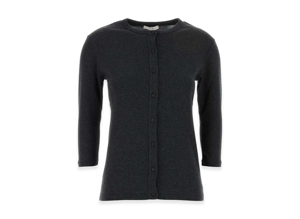 The Row Women's Cotton Blend Alena Cardigan "Gray/Charcoal"