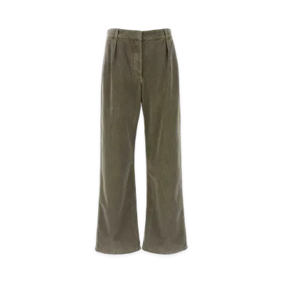 The Row Women's Dove Corduroy Adler Wide-Leg Pant "Gray"