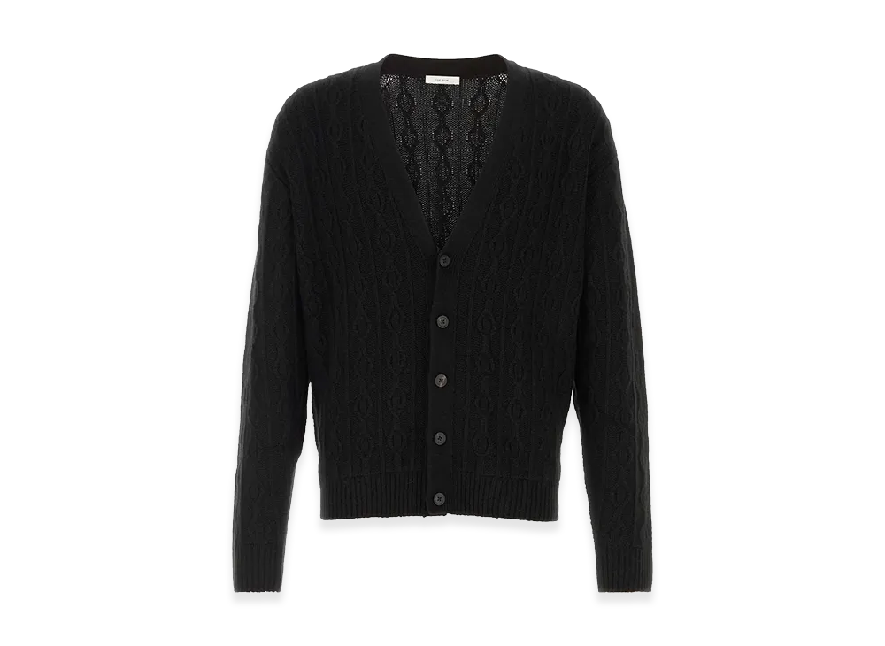 The Row Cashmere Sonoko Cardigan "Black"