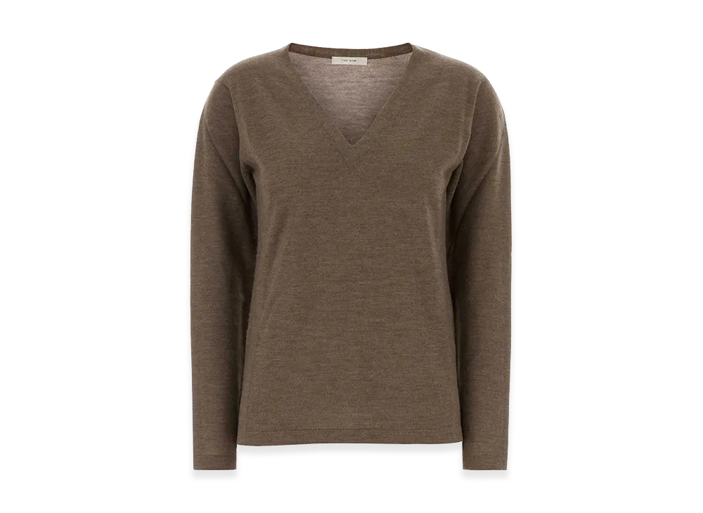 The Row Women's Cashmere Poesis Sweater "Brown"