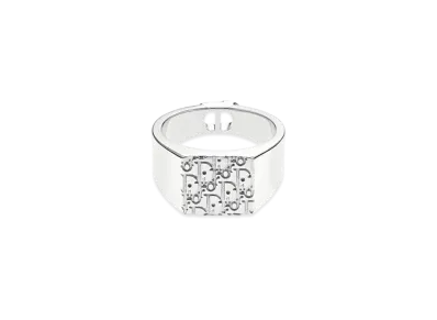 Dior Dior Essentials Dior Oblique Signet Ring "Silver"