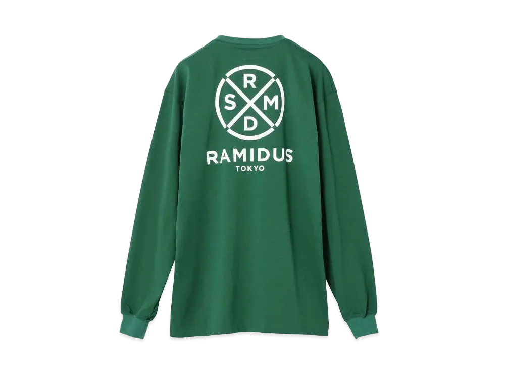 RAMIDUS Wheel Logo Crew Neck L/S Tee "Green"
