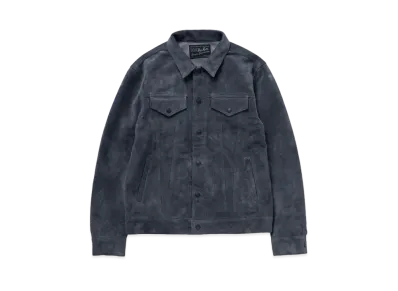 RATS Suede Leather Jacket "Black"