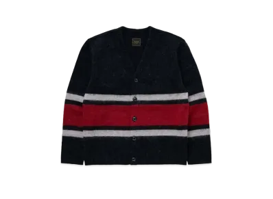RATS Border Mohair Cardigan "Black"