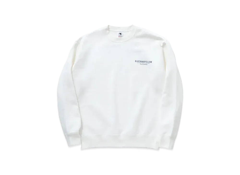 RATS Script Big Logo Crew Neck Sweat "White"
