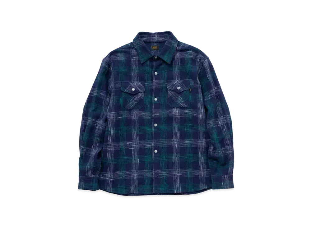 RATS Amundsen Check Shirt "Navy"