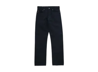RATS Black Denim Pants Mode Straight "Black"