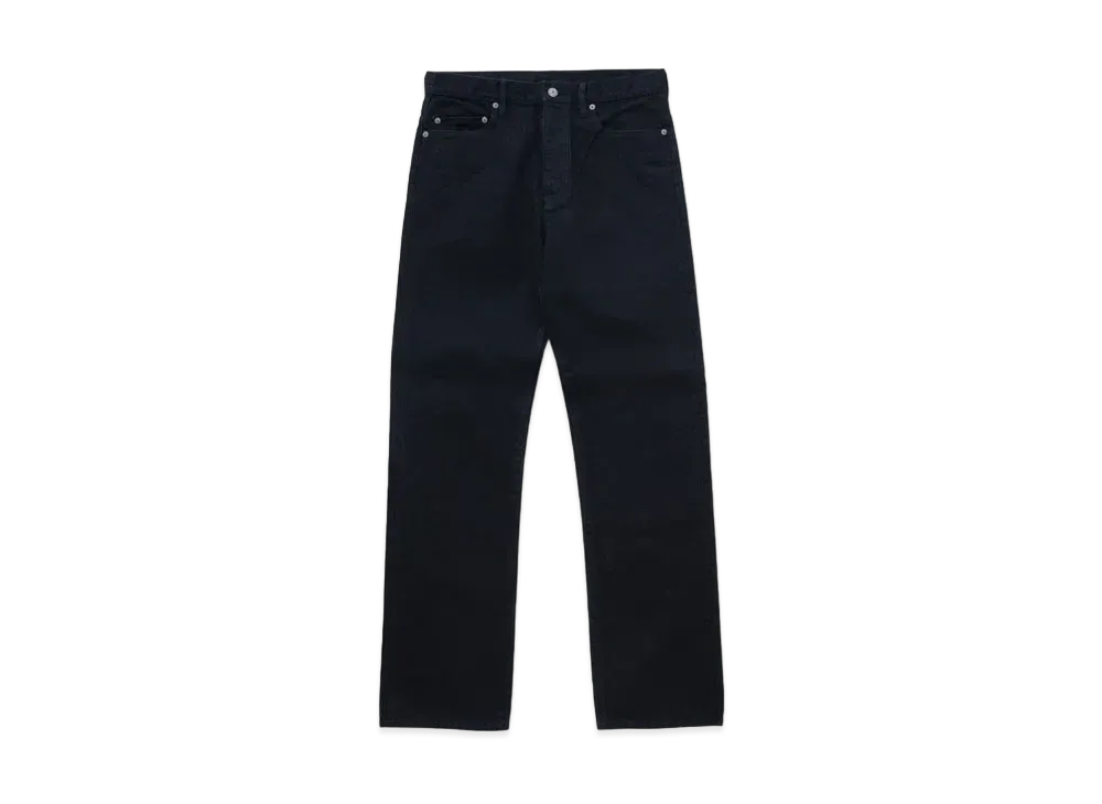 RATS Black Denim Pants Street Straight "Black"