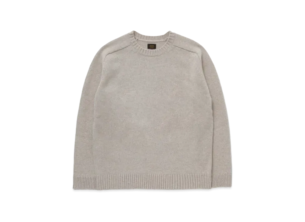 RATS Cashmere Crew Neck Knit "Ecru"