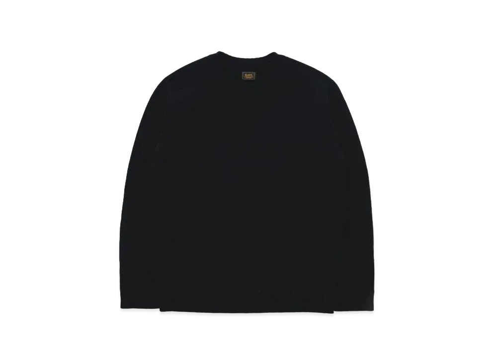 RATS Cashmere Crew Neck Knit "Black"