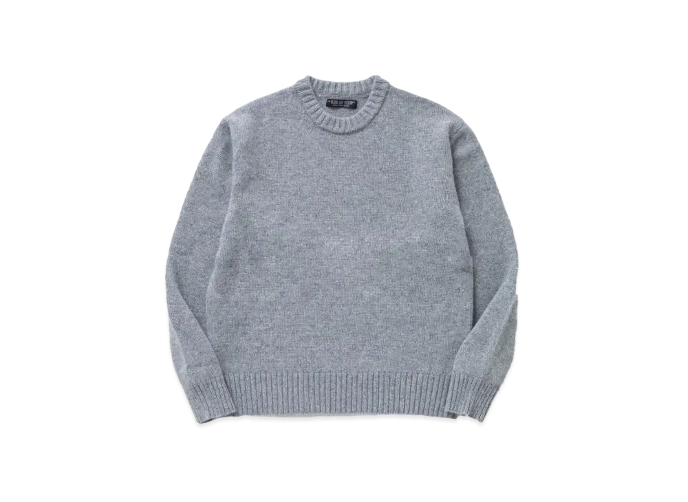 RATS Lamb Wool Crew Neck Knit "Grey"