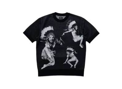 RATS Indian Jacquard SS Knit "Black"