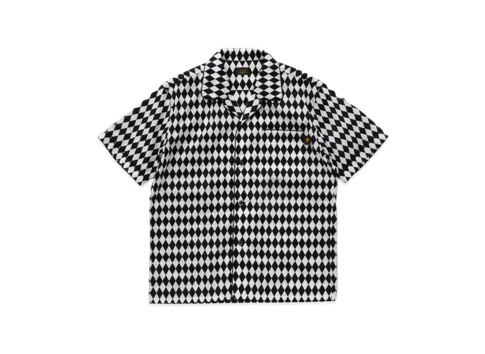 RATS Checkred Flag S/S Shirt "Black White"