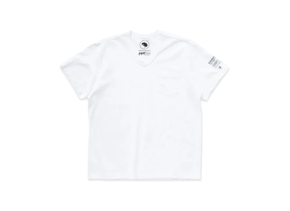 RATS Pack Tee "V-Neck Pocket Tight Silhouette" "White"