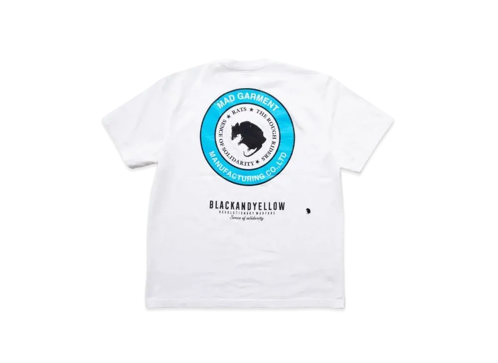 RATS Two Wheel Tee "White L.Blue"