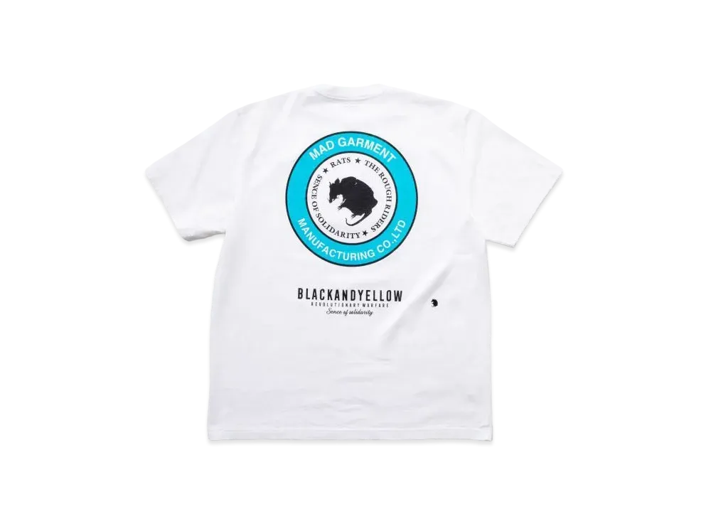 RATS Two Wheel Tee "White T.Blue"