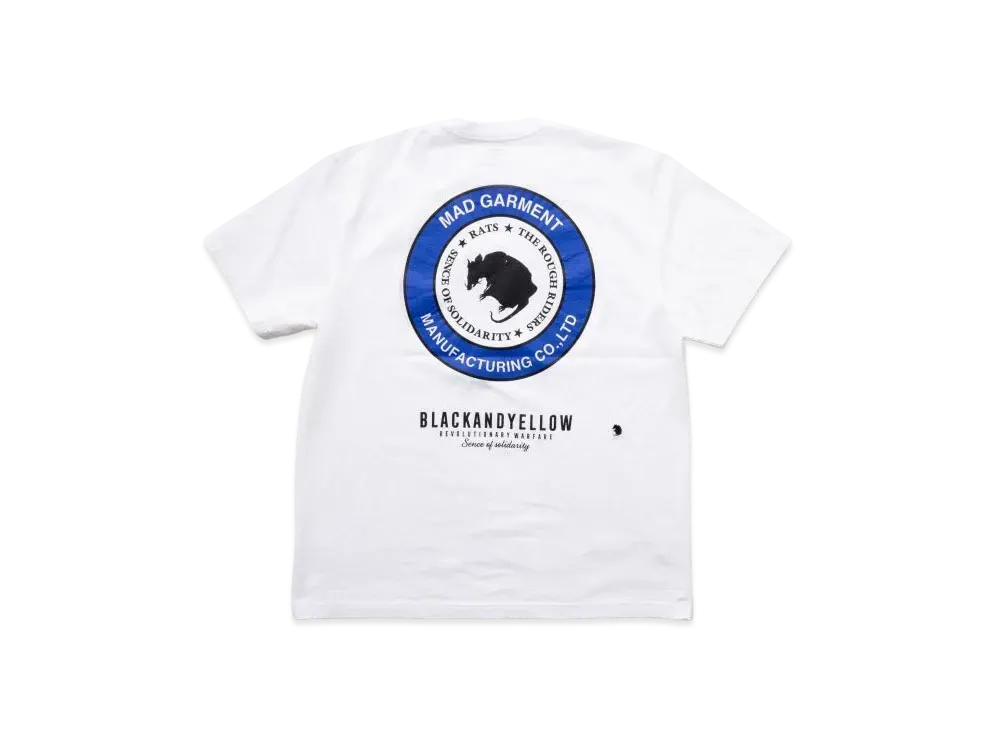 RATS Two Wheel Tee "White Blue"