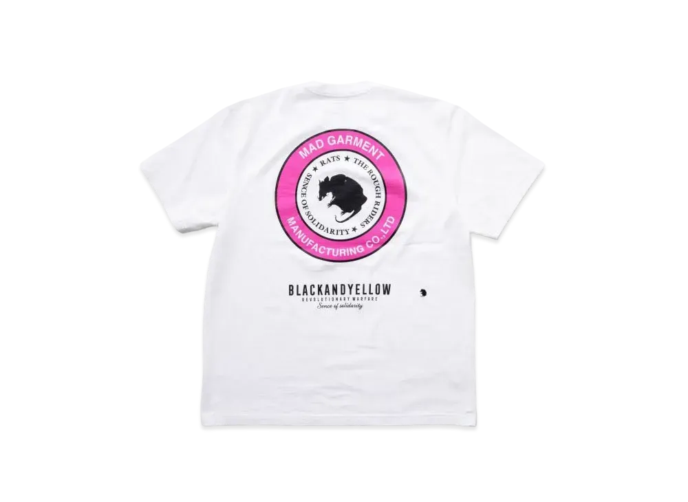 RATS Two Wheel Tee "White Pink"