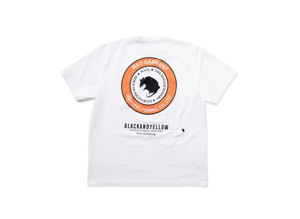 RATS Two Wheel Tee "White Orange"