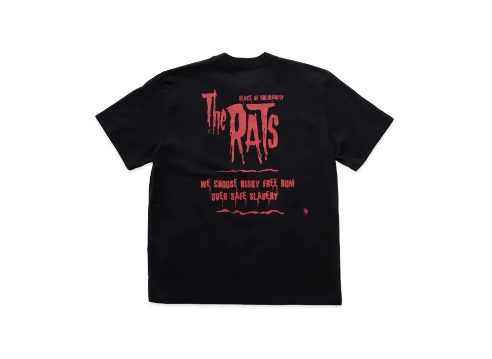 RATS Tee "Black Red"