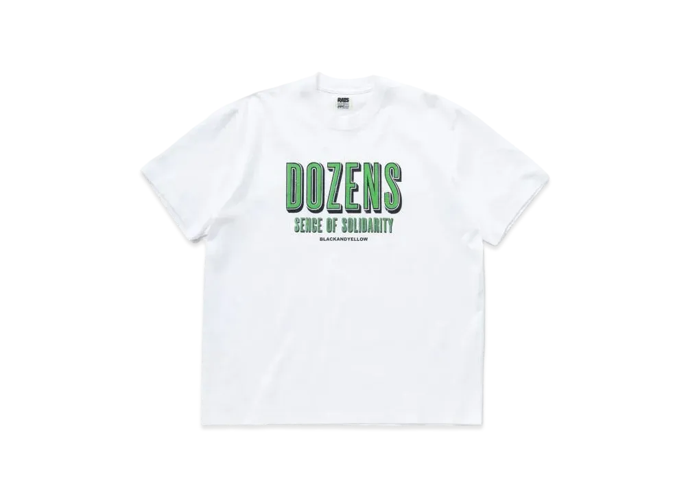 RATS Dozens Tee "White Green"