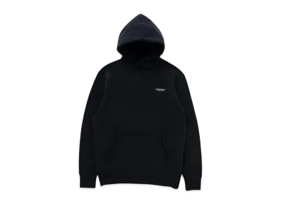 RATS Fleece Cross Neck Hoodie "Black"
