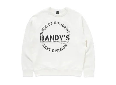 RATS Logo Binder Neck Sweat "White"