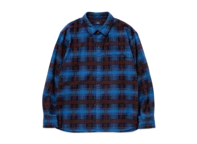 RATS C/R Flannel Check Shirt "Sax Blue"