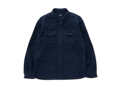 RATS Moleskin B.D Shirt "Navy"