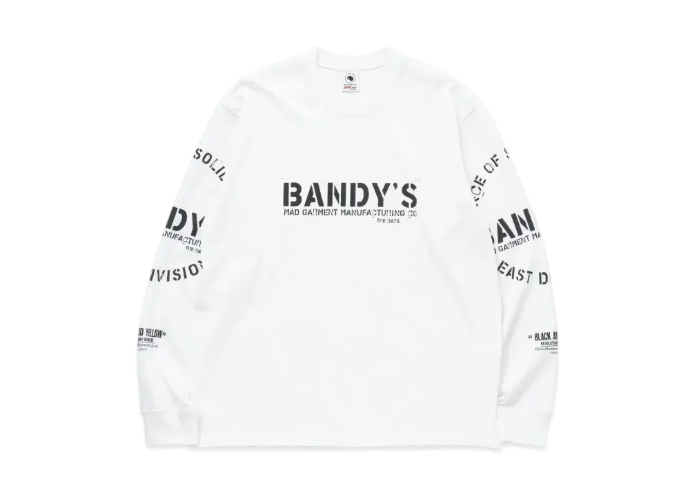 RATS Stamp Logo L/S Tee "White"