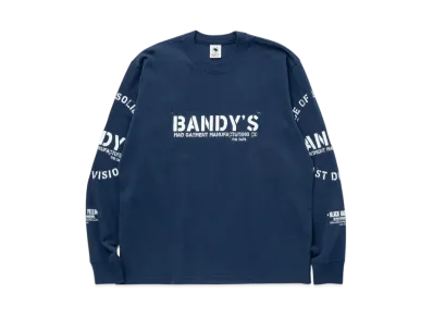 RATS Stamp Logo L/S Tee "Navy"